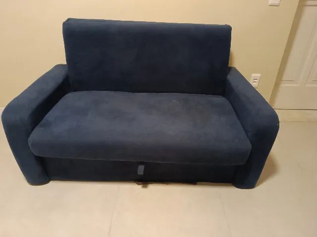 Sofá cama de casal com baú