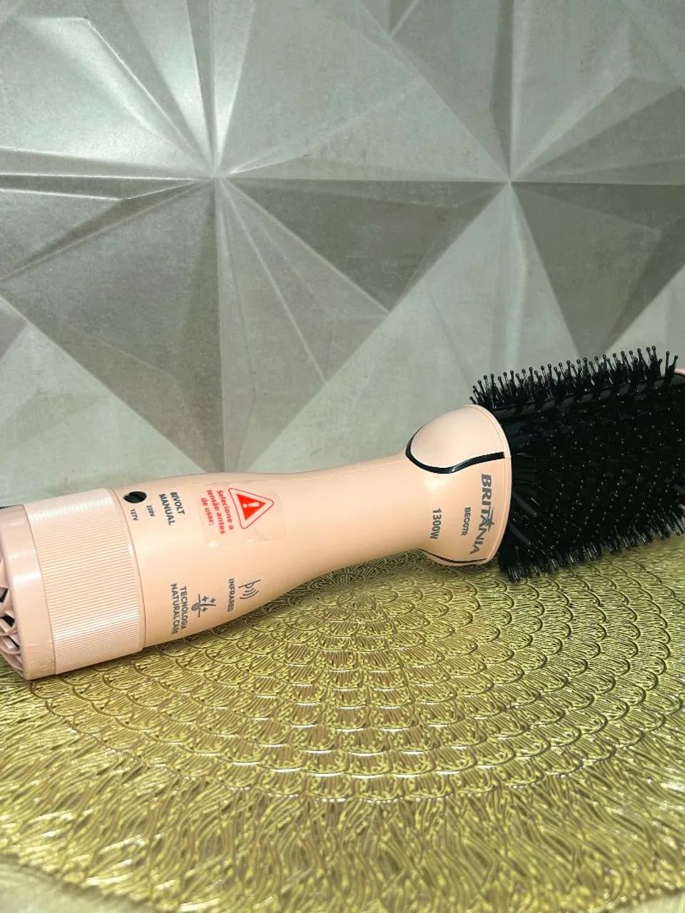 Escova Secadora Rosa Britânia 1300W - Foto 2