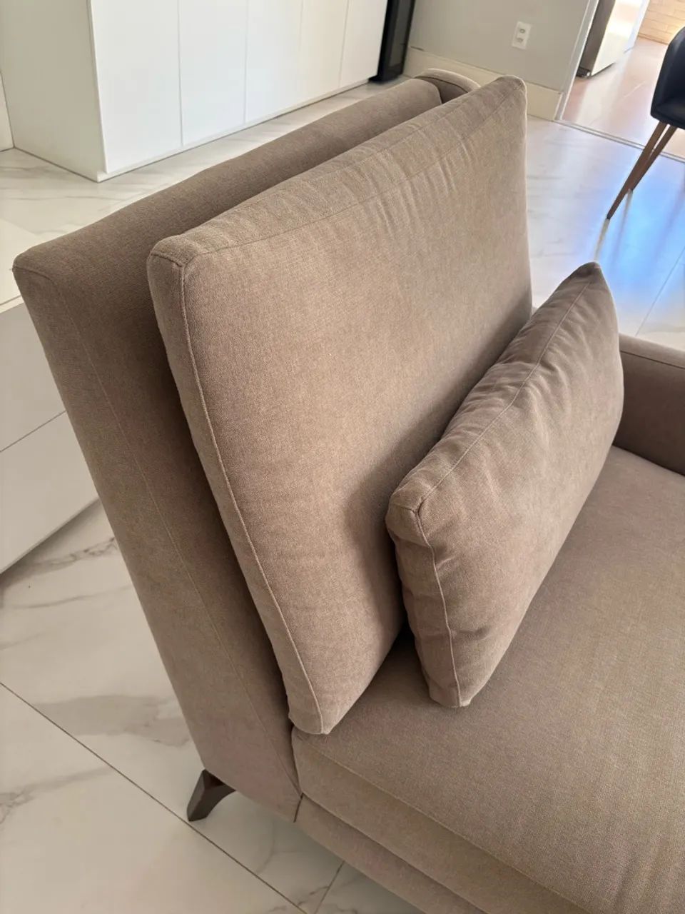 Chaise em tecido cinza - Foto 5