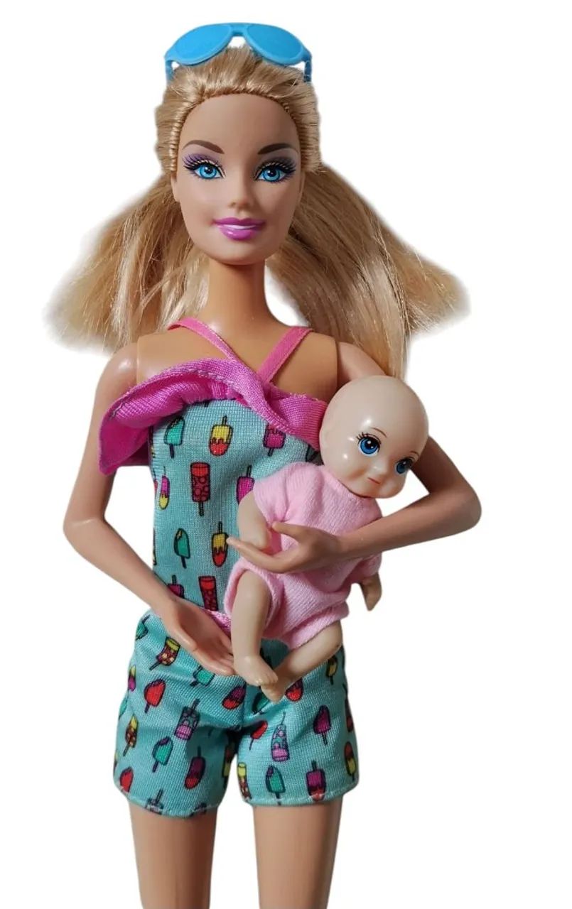 Barbie + Bebê + Acessórios - Foto 4