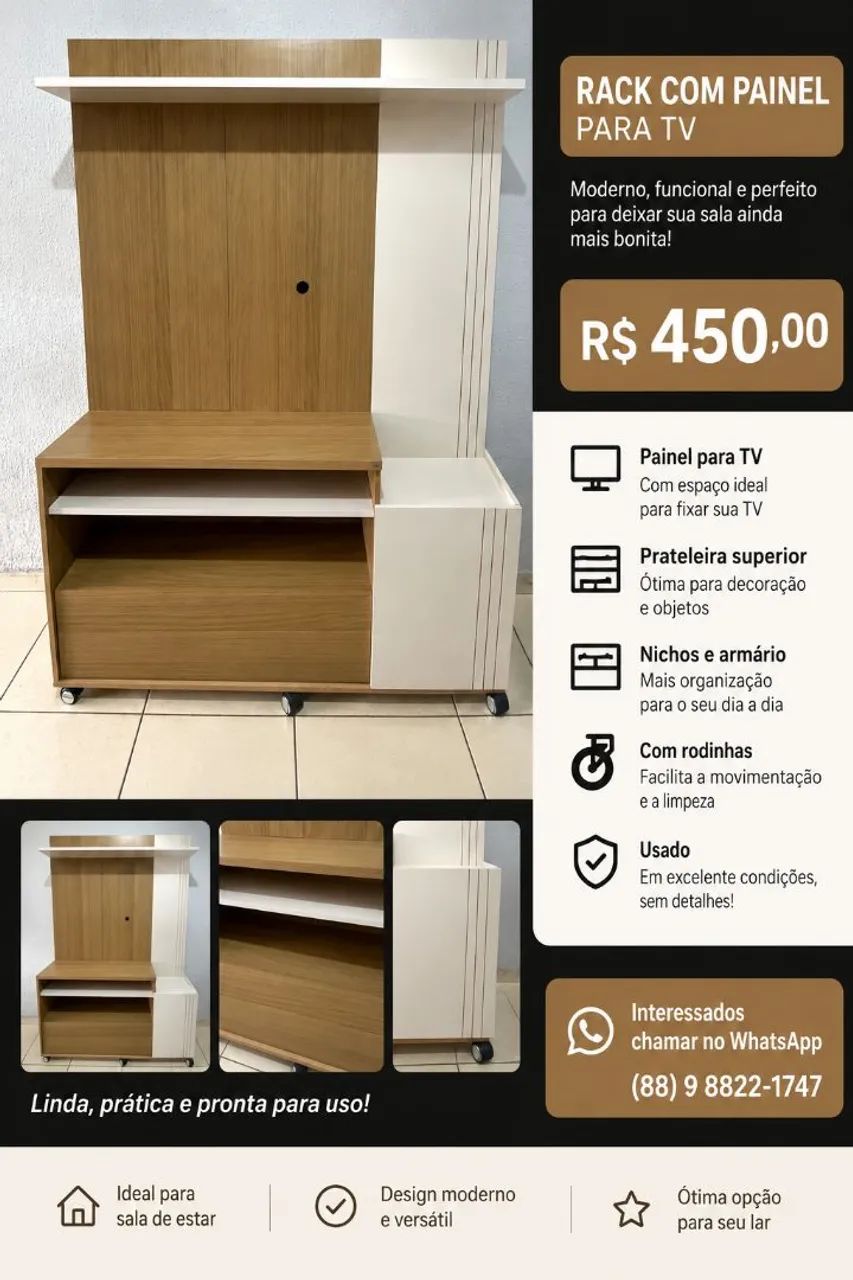 Rack semi novo