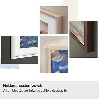 Samsung TV que vira quadro 55 polegadas QLED 4K com IA e Moldura - Foto 5