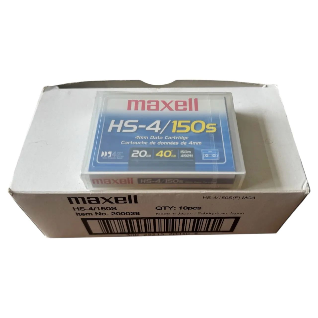 Kit 9x Fita DAT DDS-4 Maxell HS-4/150s 4mm 20GB 40GB Lacrada