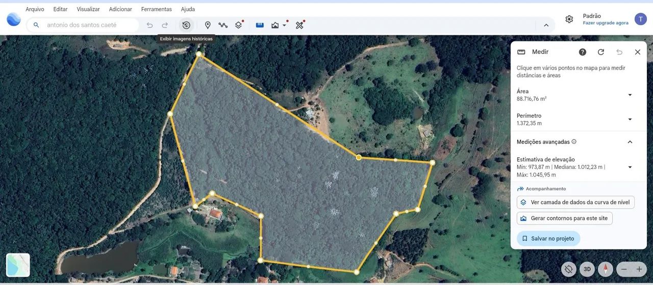 88.000mts em Antônio dos Santos/Caeté 