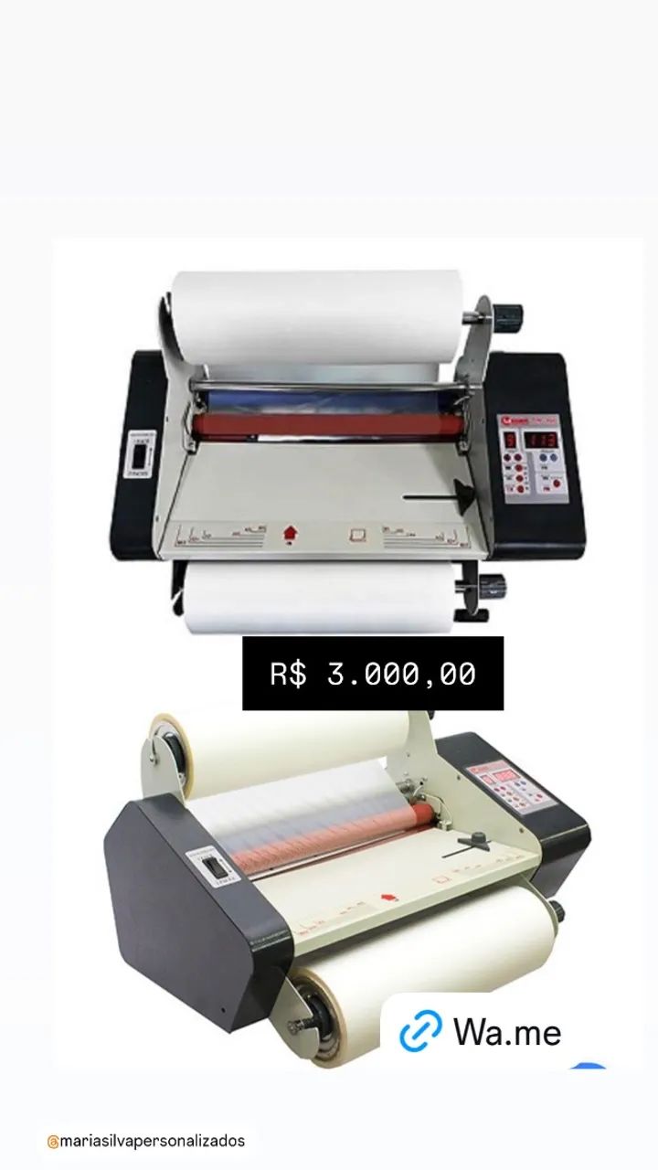 Laminadora e plastificadora