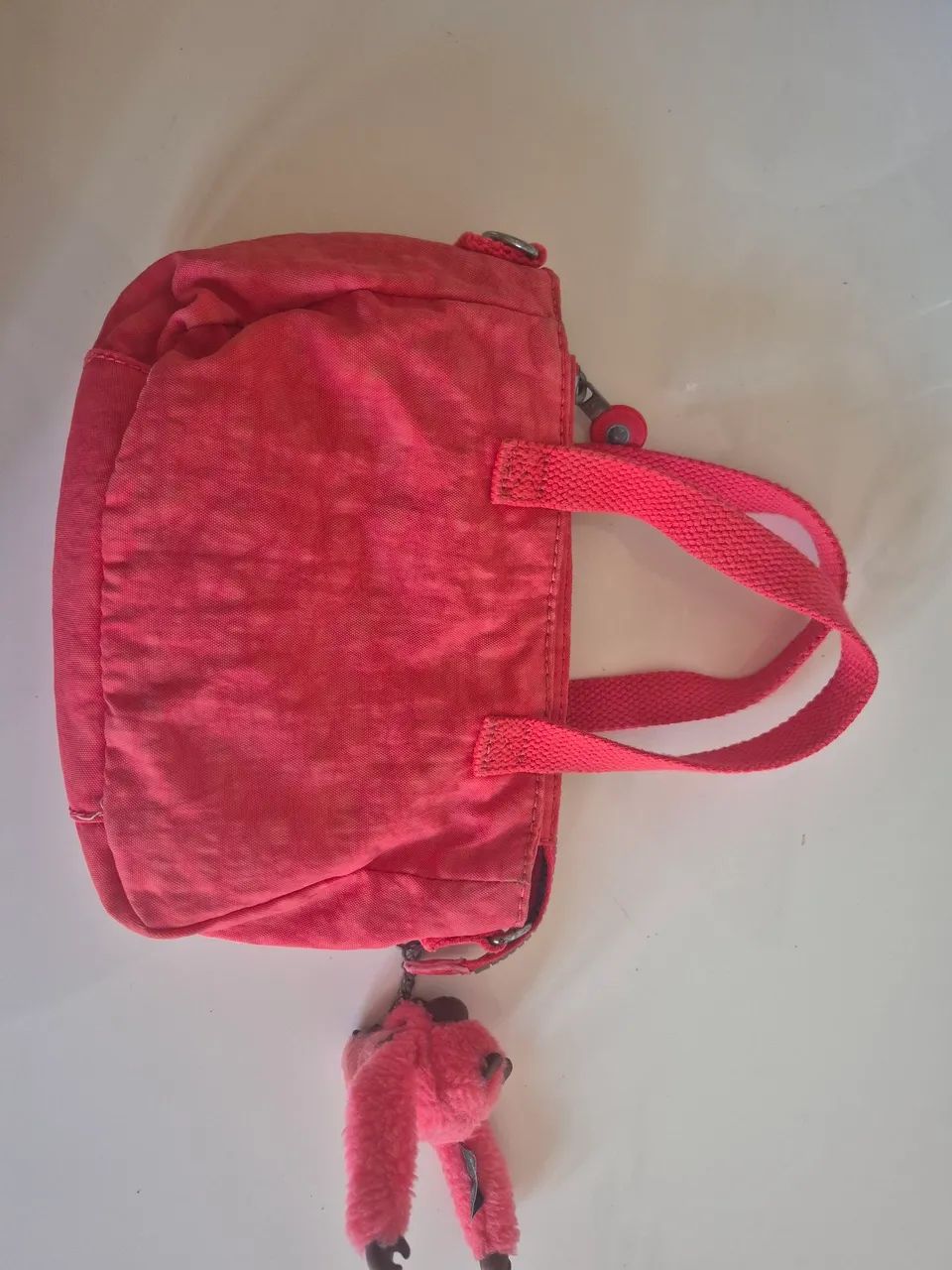Bolsa Kipling Transversal Pequena Rosa - Foto 3