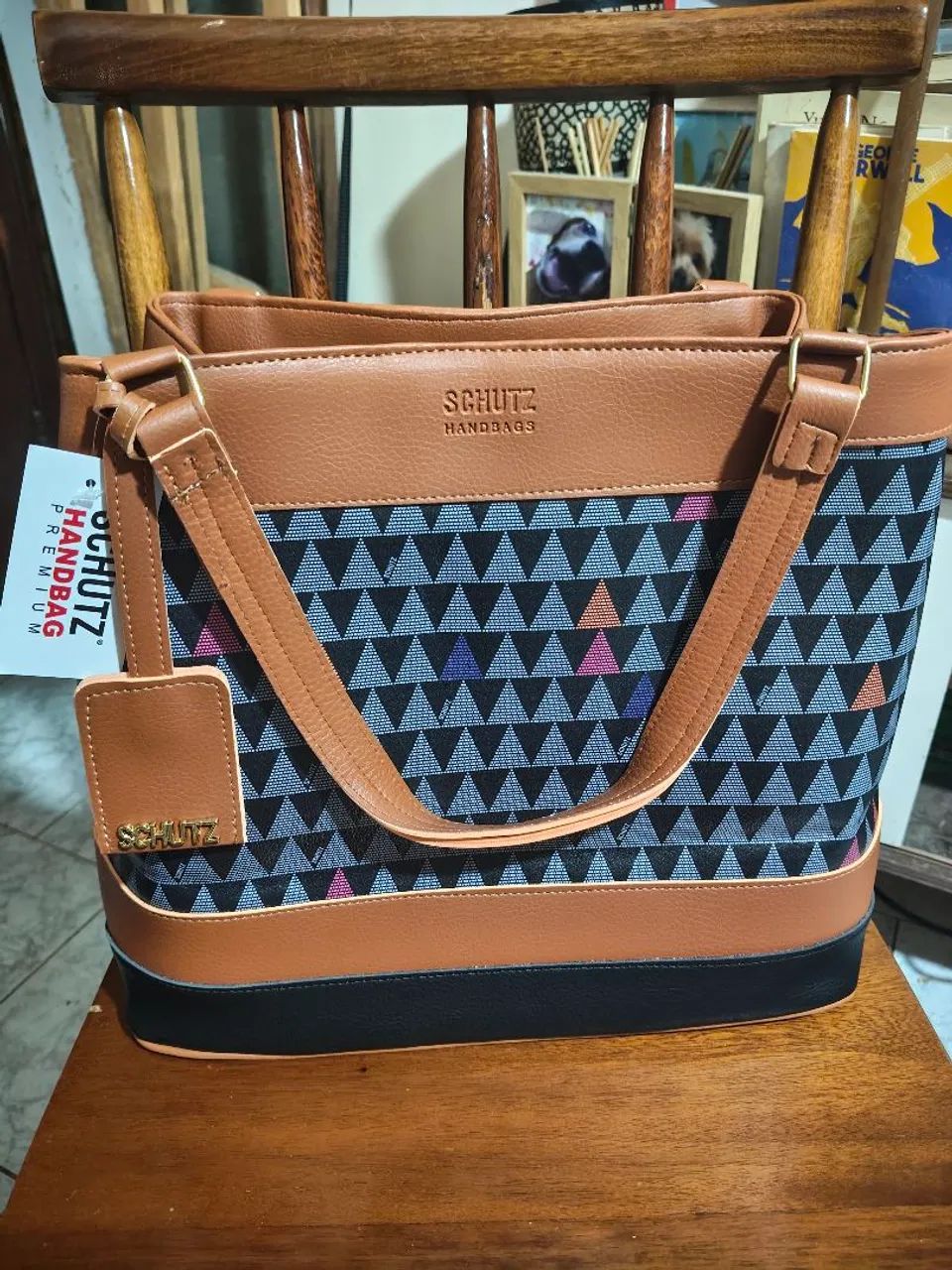 Bolsa triângulo tamanho grande duas formas de usar  - Foto 2