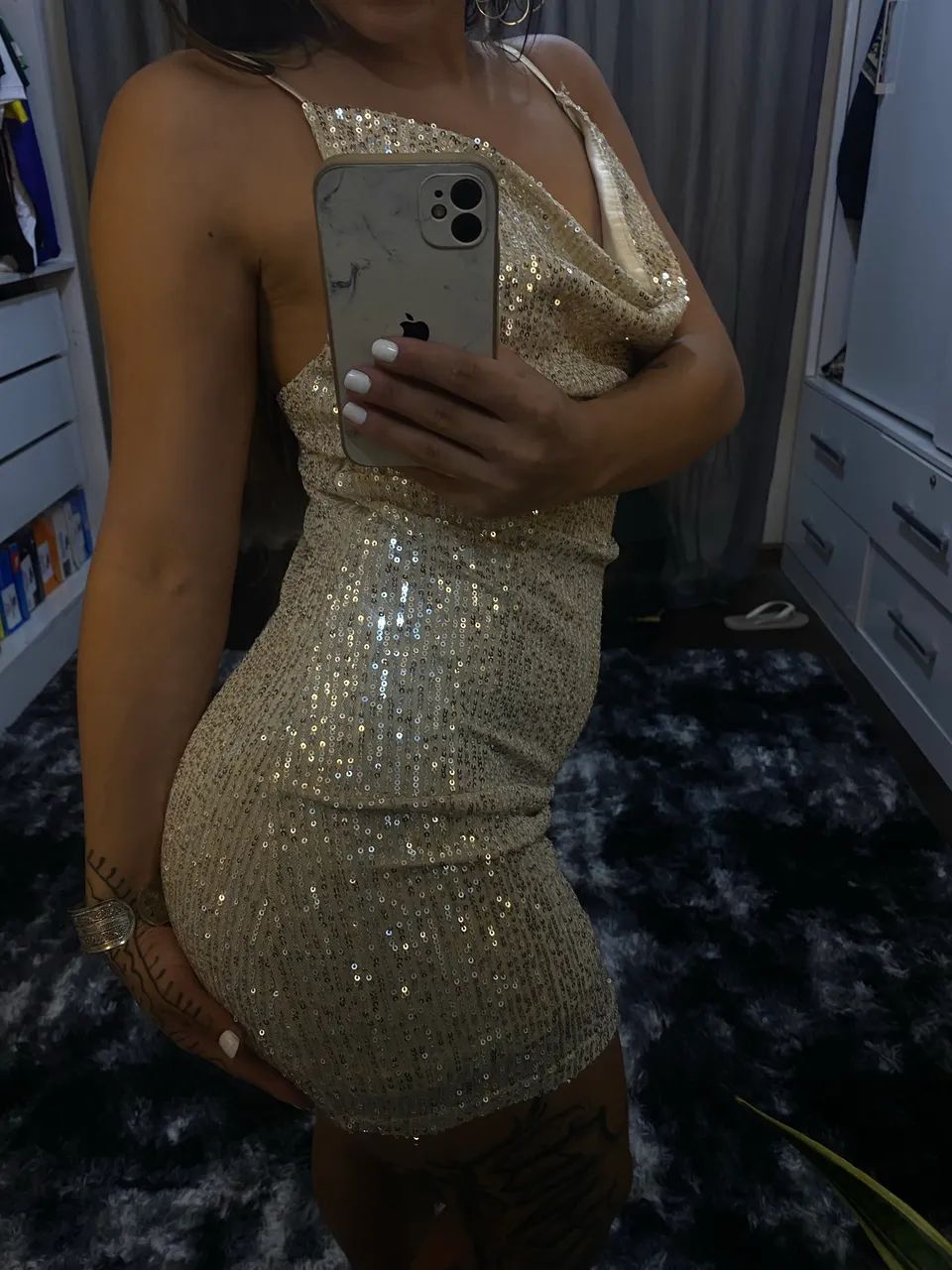 Vestido paetê dourado  - Foto 2