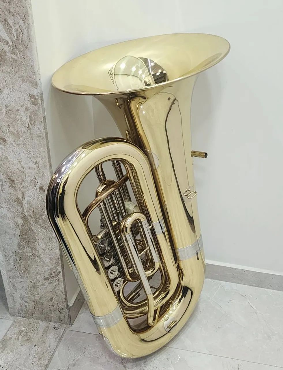 Tuba sinfônica Premier 5/4 - 04 Rotores  (Sib) - Foto 2