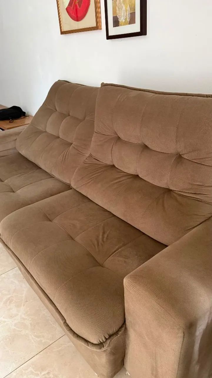 Vendo sofá 4 lugares retrátil e reclinável 