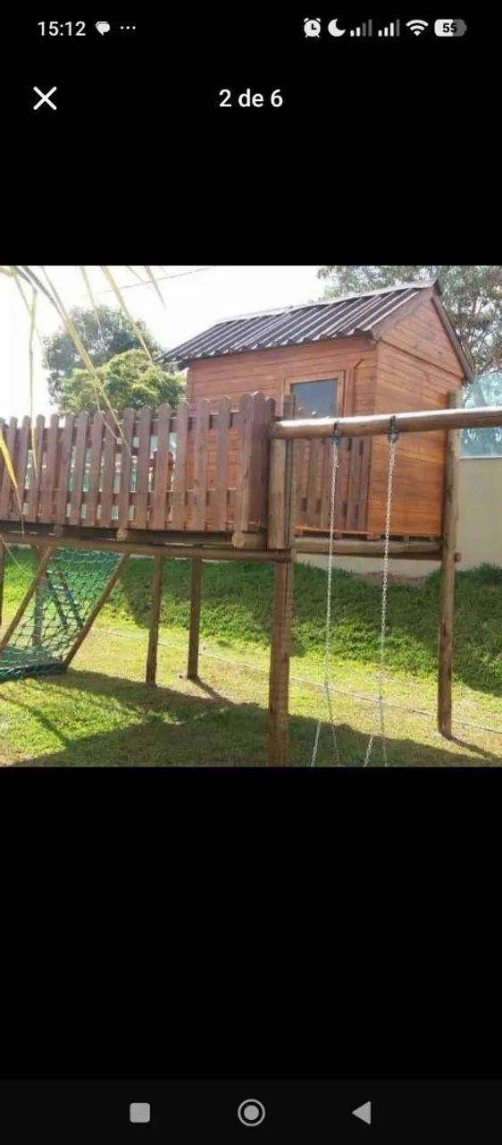 Playground completo com casinha suspensa  - Foto 4