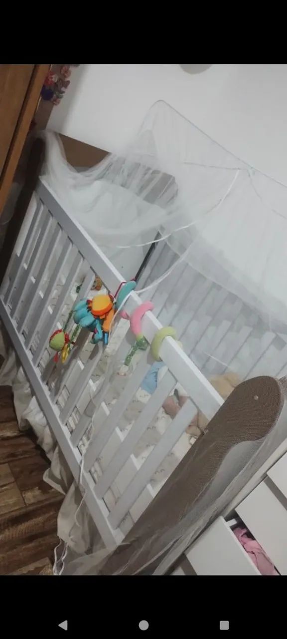 Vendo Berço de BB com colchão, com  mosquiteiro e  dorssel