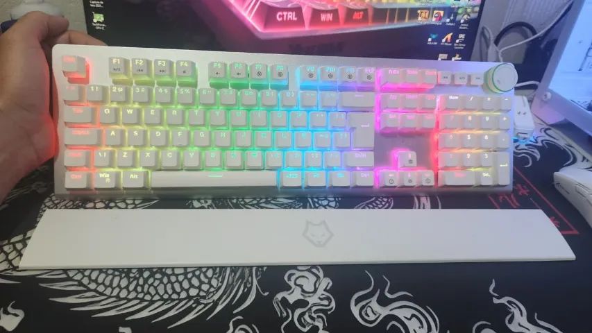 Teclado Mecânico Gamer Husky Anchorage Branco