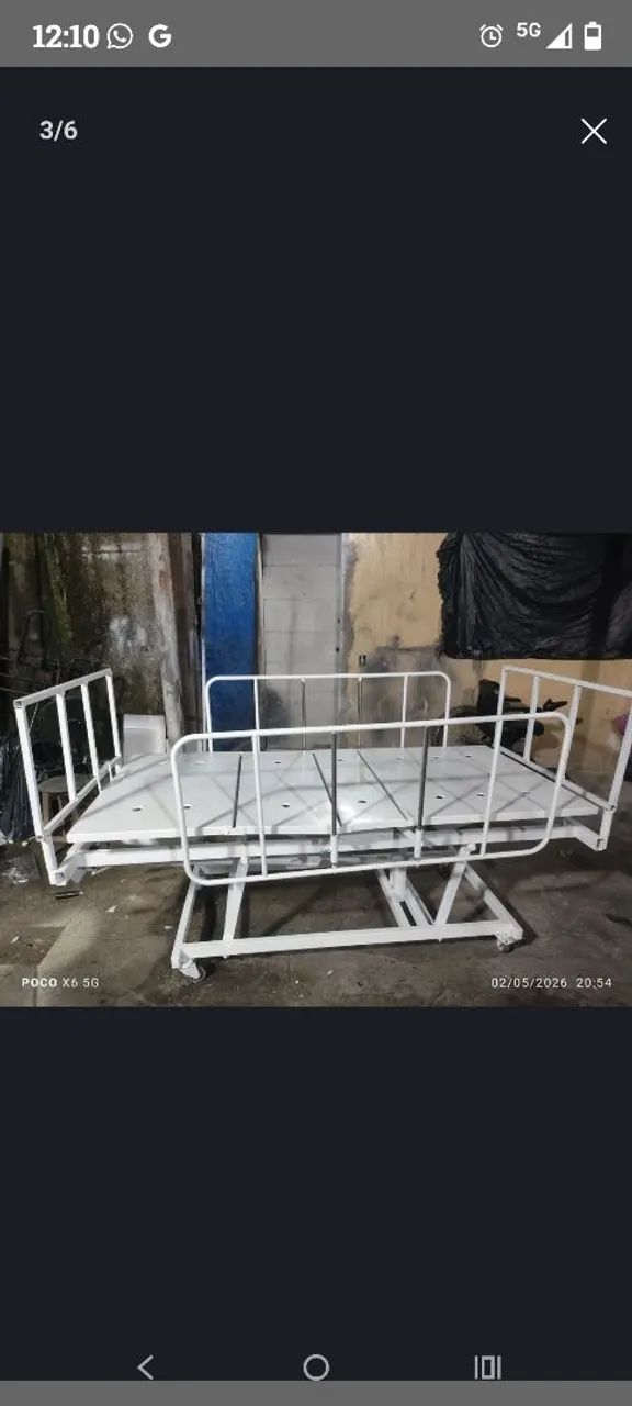 CAMA HOSPITALAR TRÊS MANIVELAS 