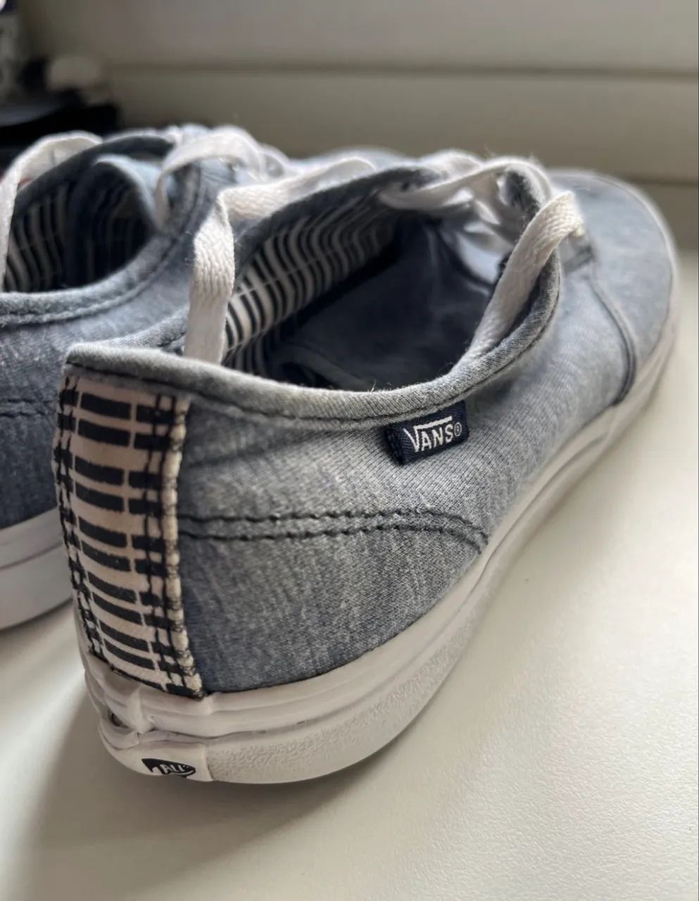 Tênis vans azul seminovo - Foto 3