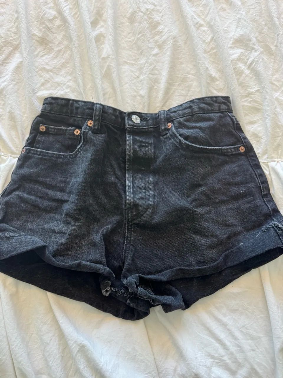 Shorts jeans preto 