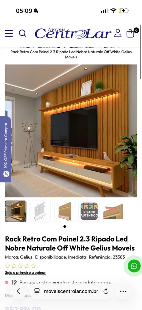Rack com Painel em bom estado  - Foto 3