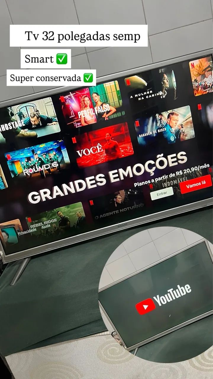 Tv 32 polegadas semp smart 