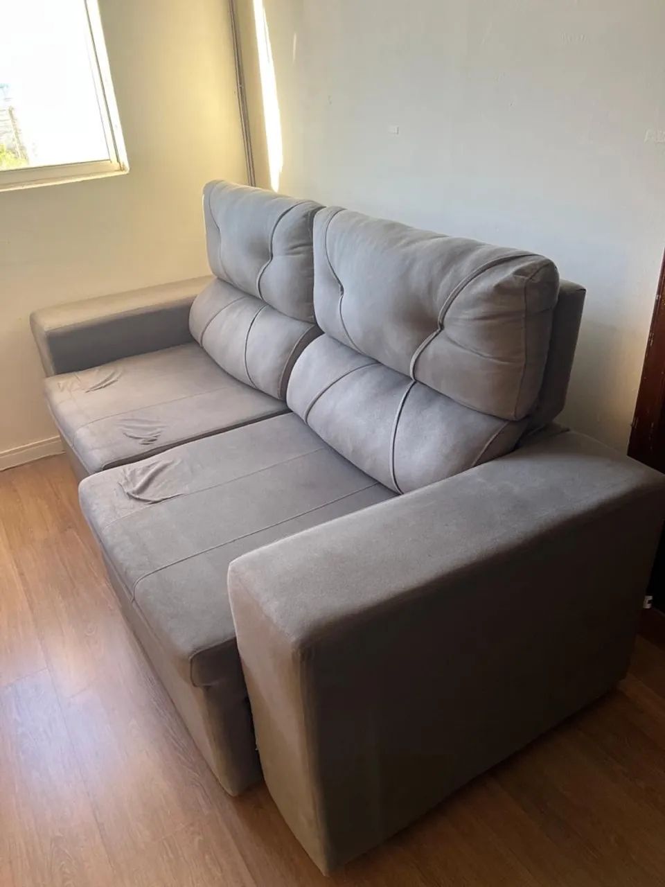 Sofá Cinza 2,10 de comprimento - Foto 4