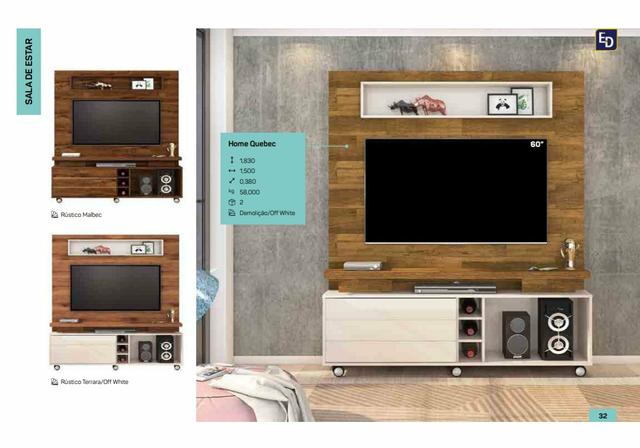 Promoção // Home Kebec p/ TV até 60