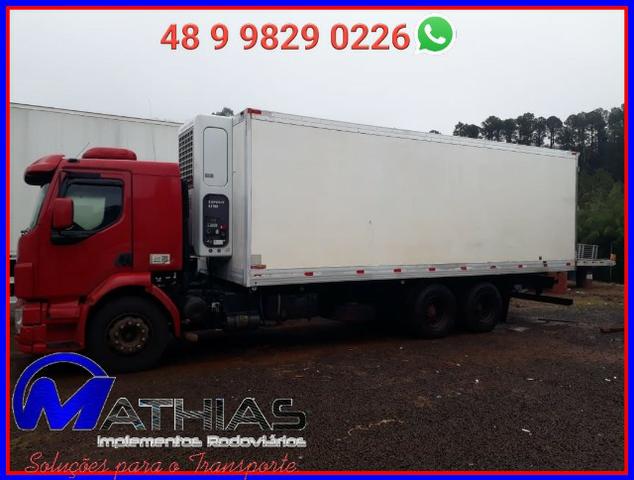 Baú Argi 14 paletes caminhão truck Mathias implementos