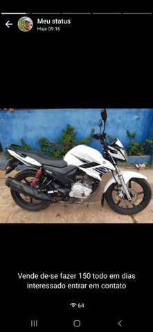 VENDE DE_ SE UMA MOTO YAMAHA FAZER 150 ANO 2014E 2015TODA EM DIAS