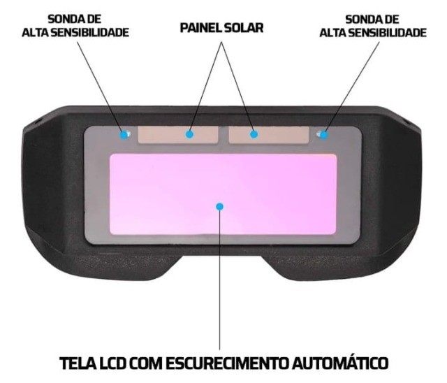 Óculos Solda Escurecimento-Automático Nova  Entrego Hoje FSA