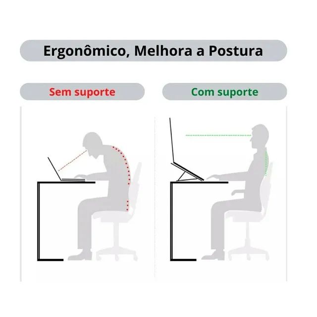 Suporte para Notebook Metálico com plástico resistente - Foto 4