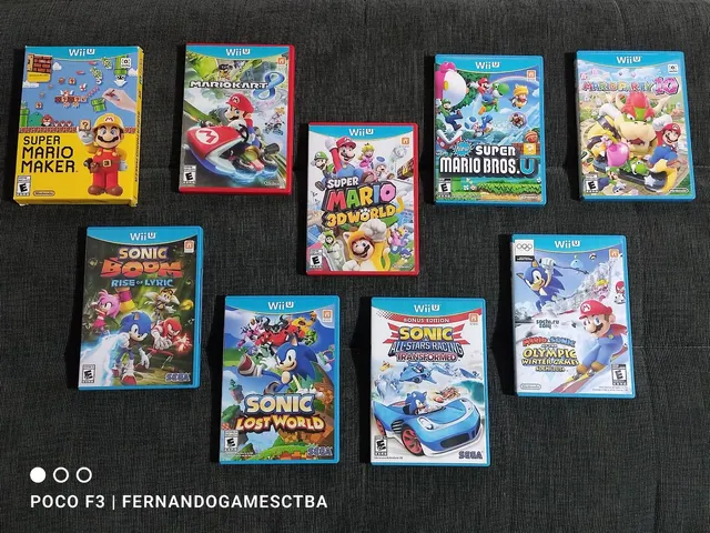 Lote de Jogos Nintendo Wii e Wii U Original - Videogames - Água