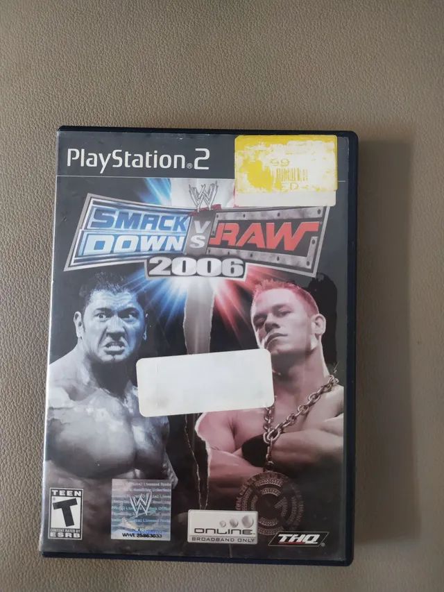 JOGO PS2 SMACKDOWN VS RAW 2006 - USADO