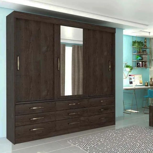 Guarda roupa Chicago 3 portas com espelho!! Rf2288m