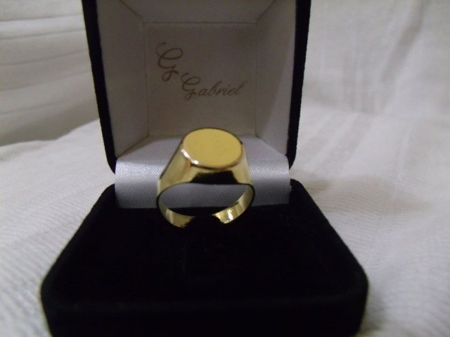Anel Liso Folheado Ouro 18k - Foto 4