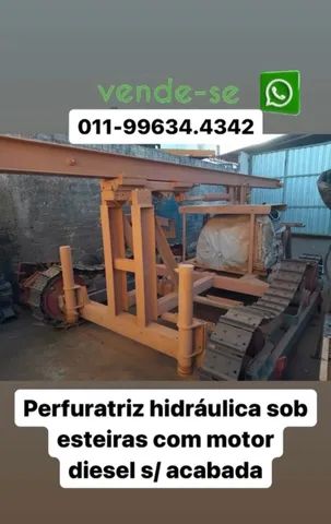 Perfuratriz sobre esteiras 