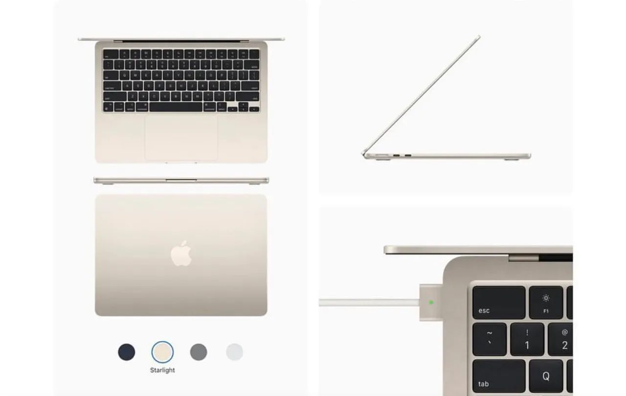 MACBOOK AIR M2 ( STARLIGHT) NOVO LACRADO COM GARANTIA APPLE E ENTREGA GRÁTIS EM BH  - Foto 2