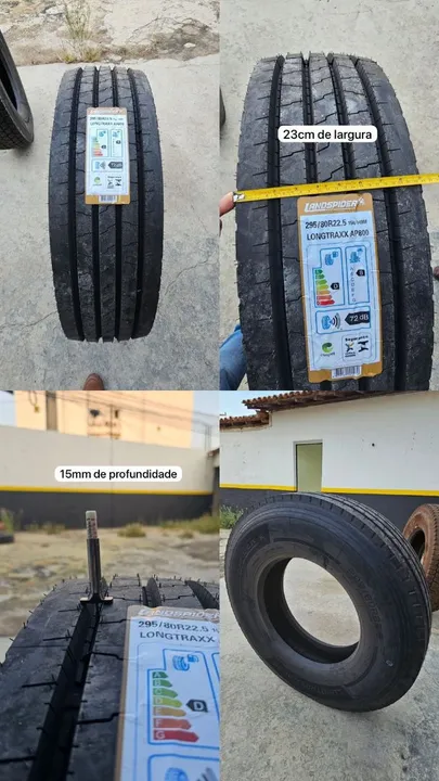 Promoção Pneu 295/80R22.5 Landspider Direcional 18L Novo
