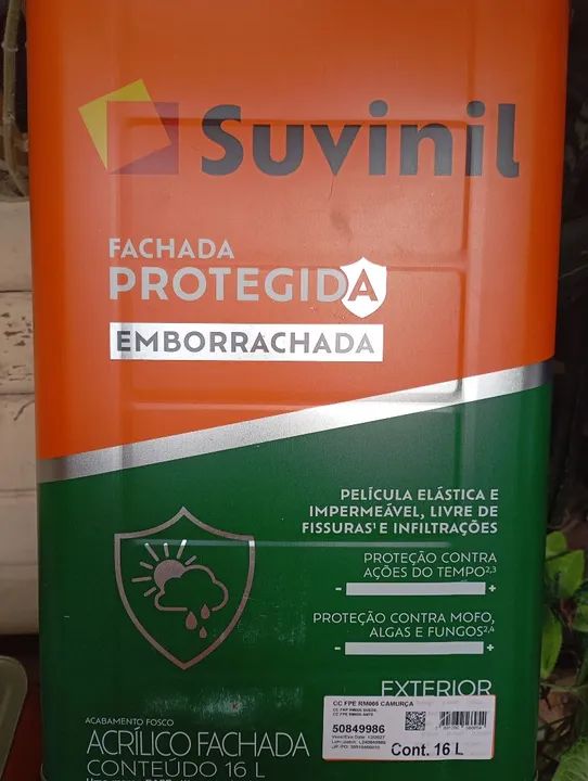 Tinta Suvinil- Impermeável e Emborrachada cor camurca