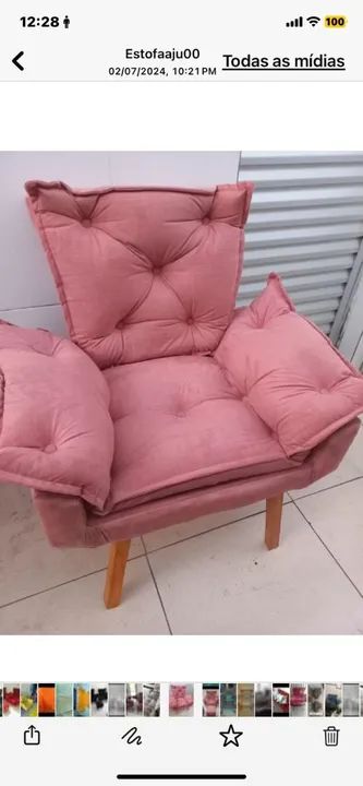 Poltronas modelos opalas lindas modernas sofisticadas modernas  - Foto 3