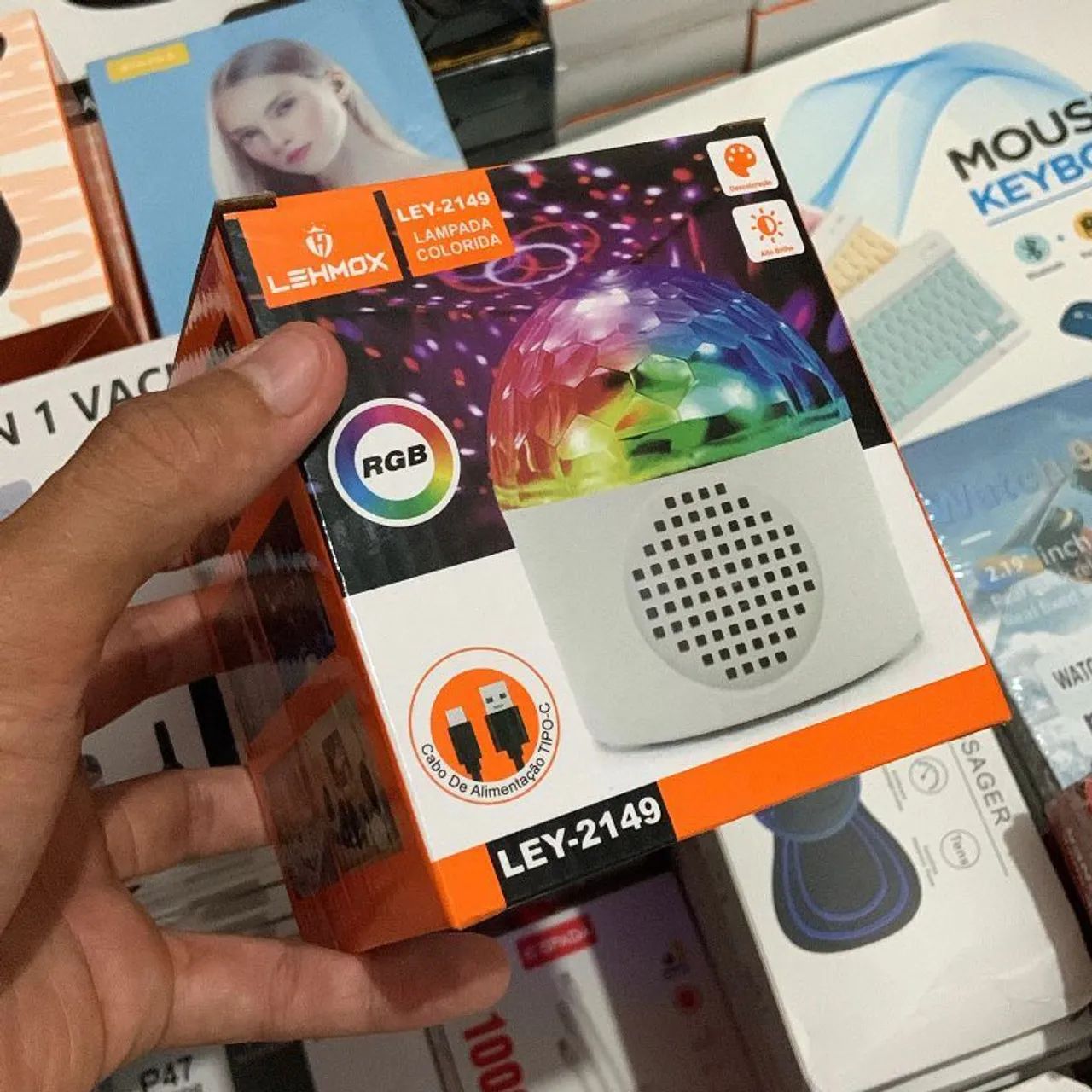 Lâmpada Colorida com Som