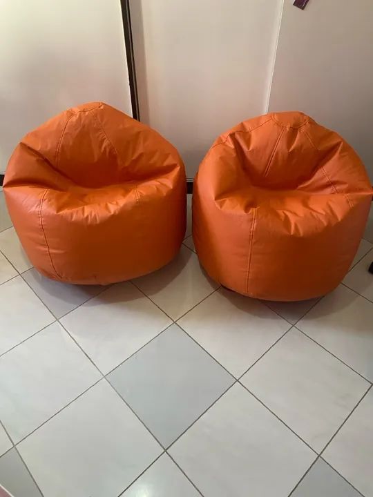 Puff Redondo Laranja 