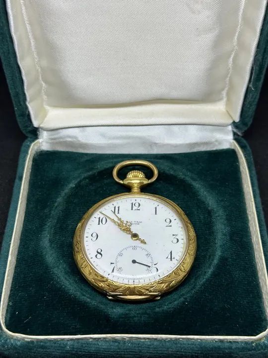 Relíquia Relogio Suíço de Bolso em Ouro