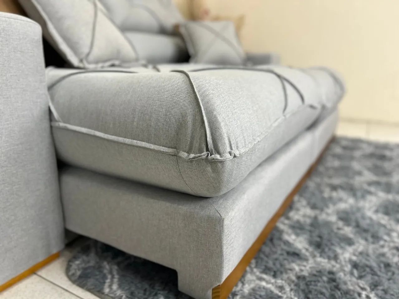 Sofá Retrátil e Reclinável 2,30m Safira Molas Ensacadas l654 - Foto 5