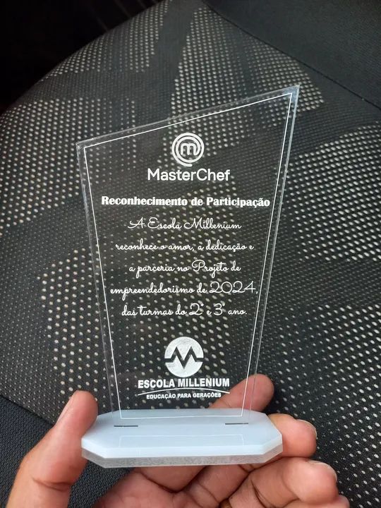 Troféus em Acrílico Cristal