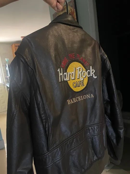 Jaqueta de couro Hard Rock Café  - Foto 2
