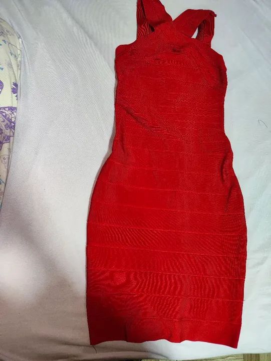 Vestido bandagem vermelho Tam S  - Foto 3