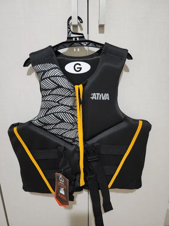 Colete Salva-Vidas Ativa - Tamanho G - Novo