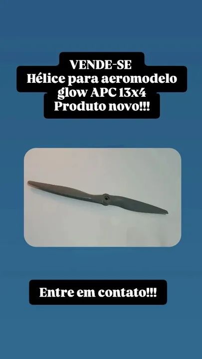 Hélice para aeromodelo glow APC 13x4 - Nova
