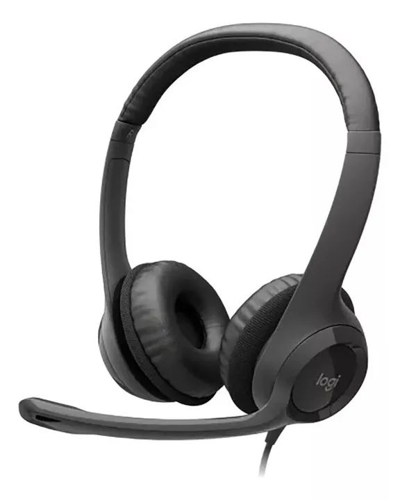 Headset Com Fio H390 Usb Preto Logitech