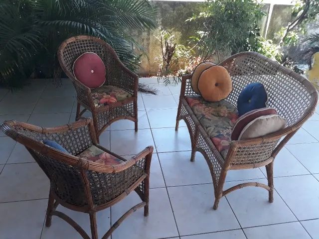 Conjunto em vime para terraços e varandas - Foto 3