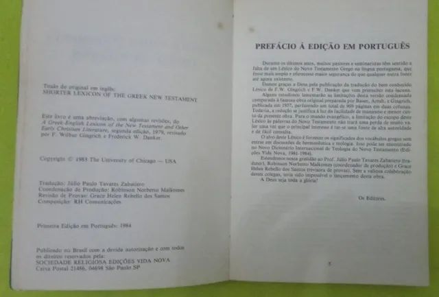 Léxico do Novo Testamento Grego / Português - Foto 3