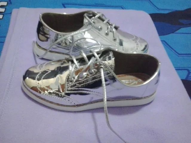 Tênis prateado - Foto 3